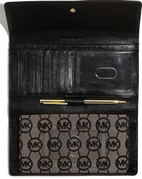 michael kors checkbook cover|michael kors checkbook wallet.